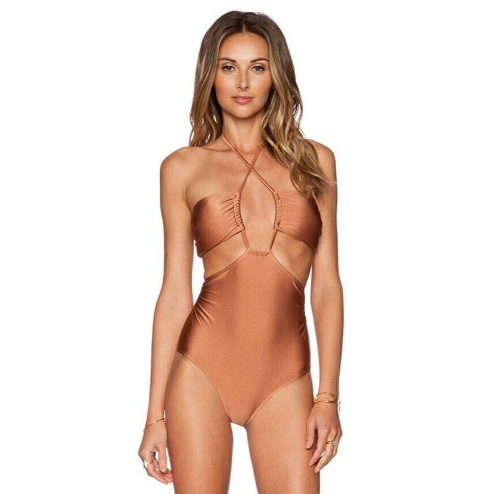 6 SHORE ROAD Sz L PUSH CART ONE PIECE SWIMSUIT